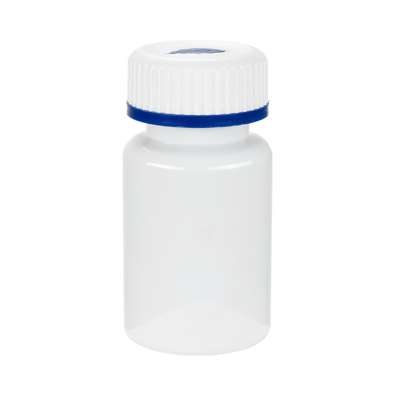 PET-fles van 120 ml met ronde hals en hoge hals